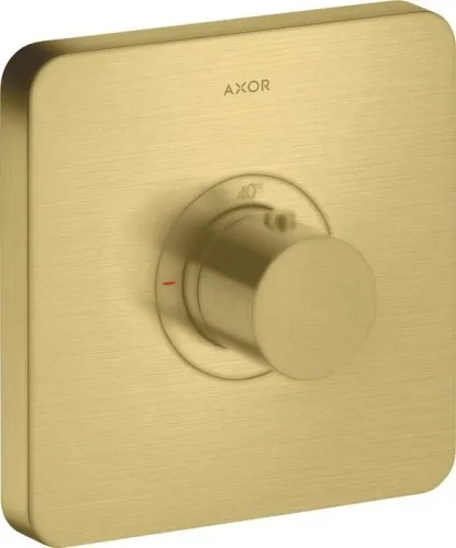 Thermostat de douche AXOR ShowerSelect SOFT Highflow, encastré, finition laiton brossé
