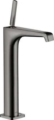 Mitigeur monocommande pour lavabo Axor Citterio E DN 15 pour cuvette de lavabo sans tige de vidange, chrome noir poli