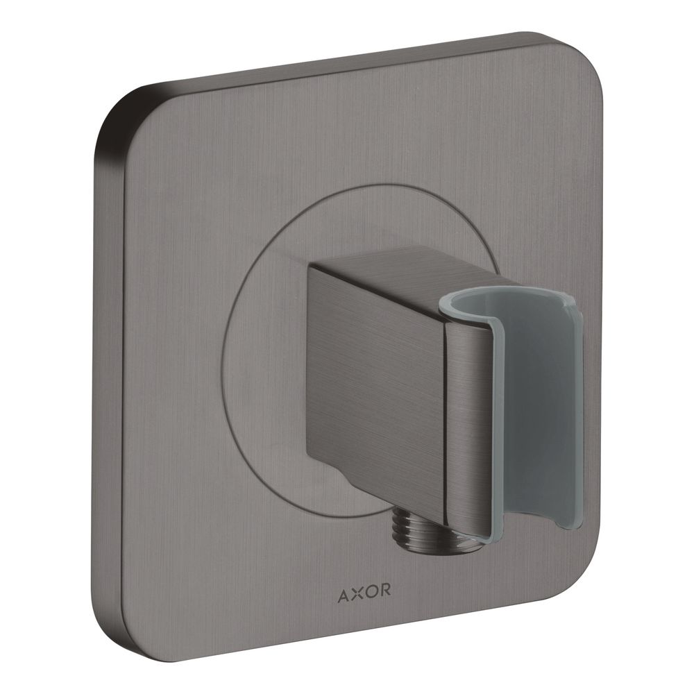 Unité de porte-serviettes Hansgrohe AXOR Citterio E 120x120 mm, SoftSquare, G 1/2", finition chrome noir brossé