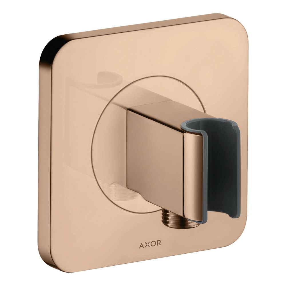 Hansgrohe AXOR Citterio E unité de raccordement 120x120mm, softsquare, G 1/2", finition Polished Red Gold