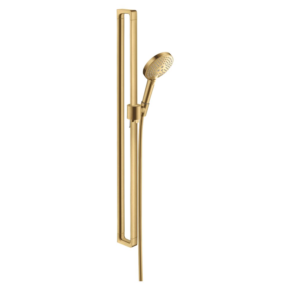 Pommeau de douche AXOR Citterio E Hansgrohe 90 cm, pommeau manuel 120 3jet, 15 l/min, Finition Or brossé