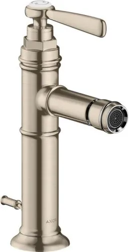 Mitigeur de bidet AXOR HG EH MONTREUX DN 15 avec évacuation à tige de traction - Nickel brossé