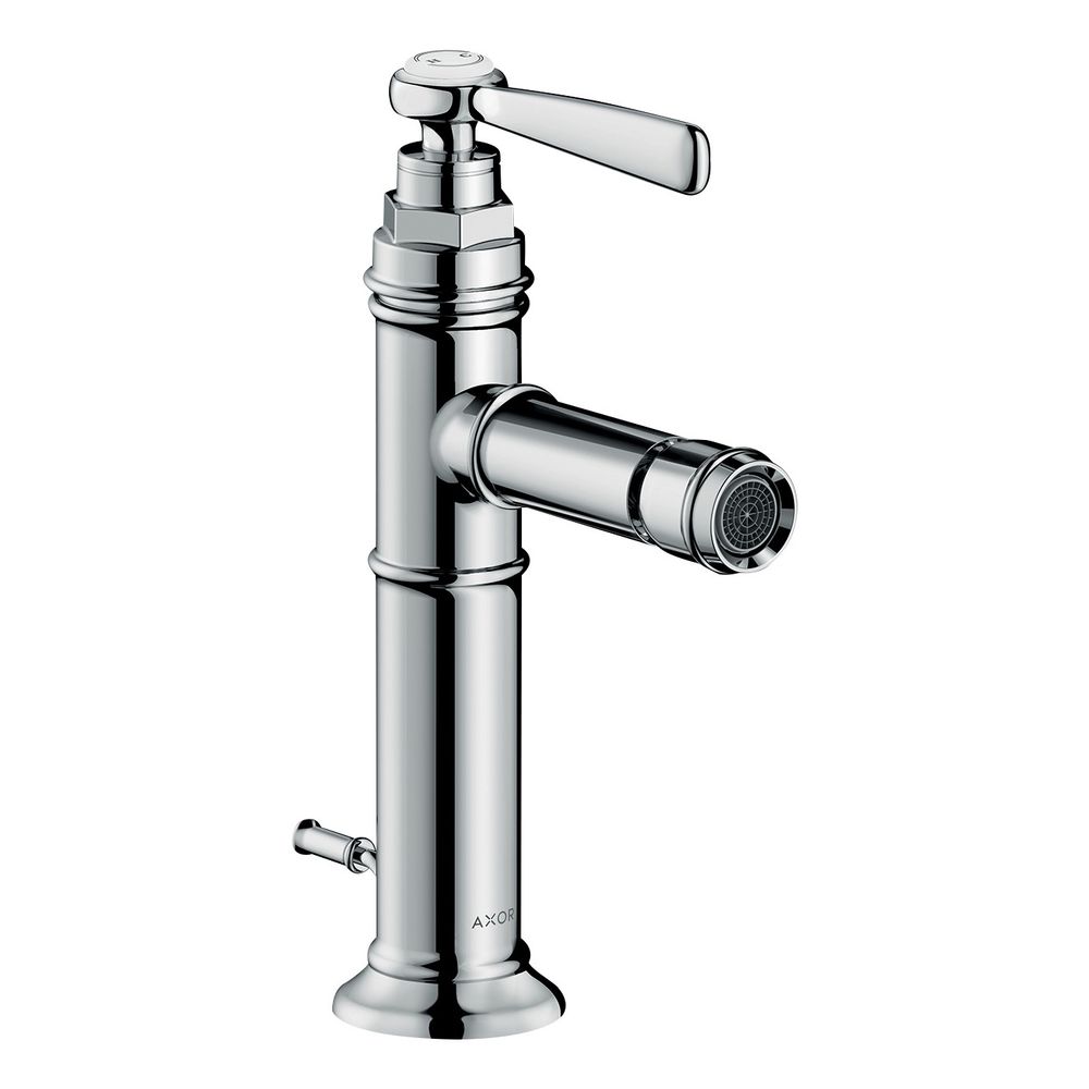 Mitigeur monocommande de bidet AXOR Montreux, 5 l/min, bec à levier, évacuation à tige de traction, chromé