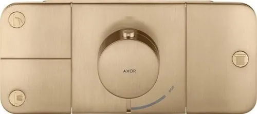 Axor Kit de montage prêt à poser ONE f UP - Thermostatique 3 sorties bronze brossé