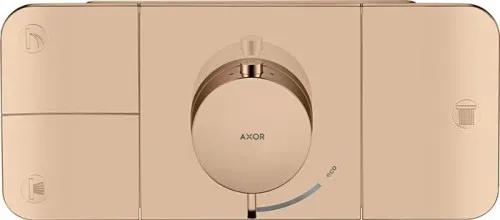 Axor Kit de montage prêt à poser ONE f UP-Thermostat 3 sorties laiton poli rouge or