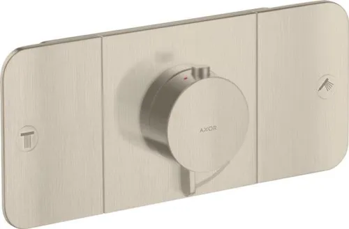 Axor Kit de montage prêt à poser ONE f UP - Thermostatique 2 consommateurs nickel brossé