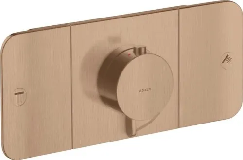 Axor Kit de montage prêt à poser ONE f UP-Thermostat 2 consommateurs brushed red gold