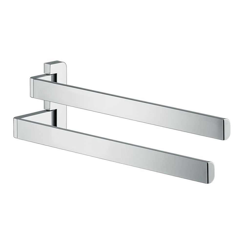 Hansgrohe AXOR Universal Softsquare porte-serviettes à deux bras, 409 mm, métal, finition or brossé