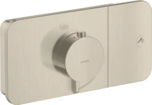Kit de montage prêt à poser AXOR ONE f UP - Thermostatique 1 utilisateur nickel brossé
