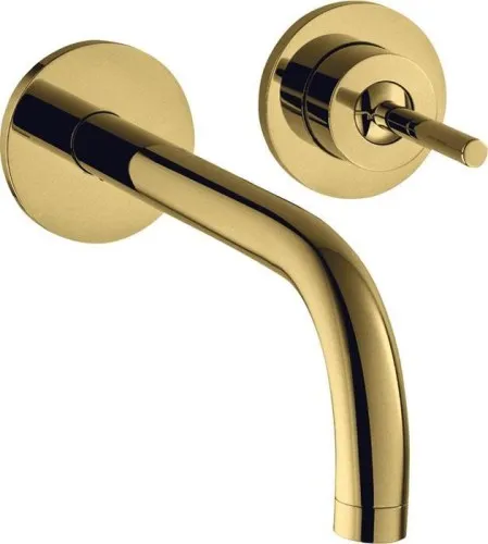 Mitigeur monocommande de lavabo UNO2 DN 15 encastré avec robinetterie de vidange Al 225mm et rosace pour montage mural