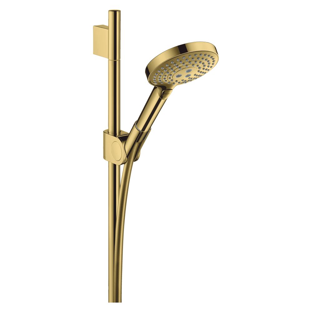 Hansgrohe AXOR Uno Set de douchette 90 cm, Douchette manuelle, 15 l/min, 120 3jets, Optique Or poli