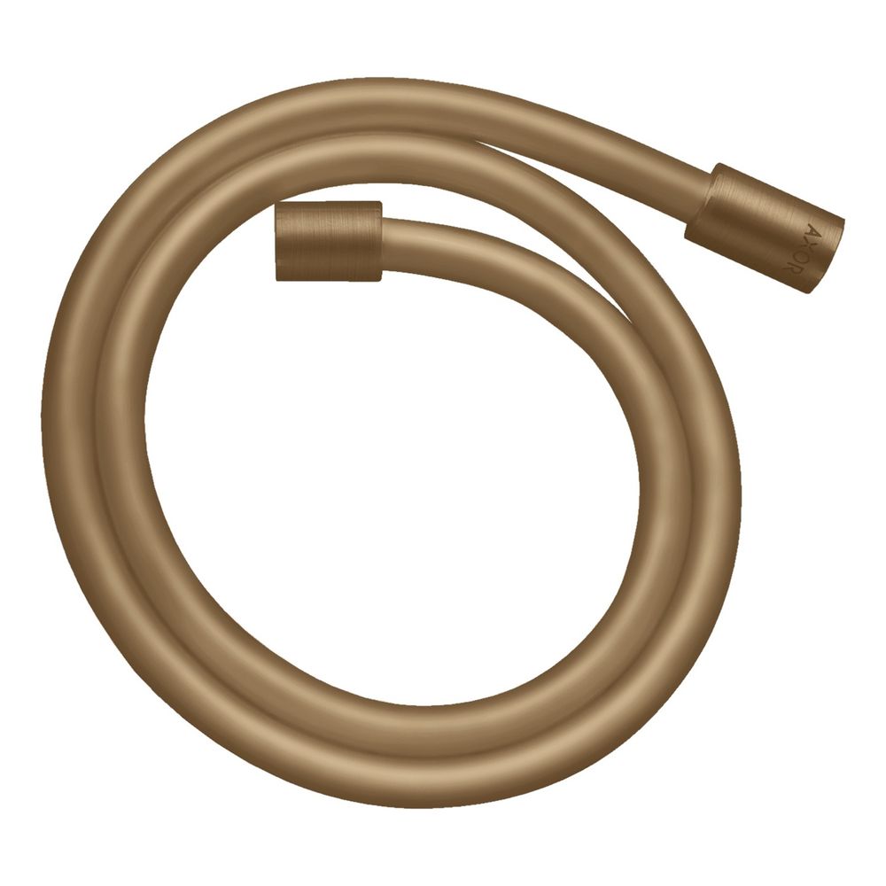Hansgrohe AXOR ShowerSolutions Flexible de douche effet métal 200 cm, écrous cylindriques, G 1/2", bronze brossé