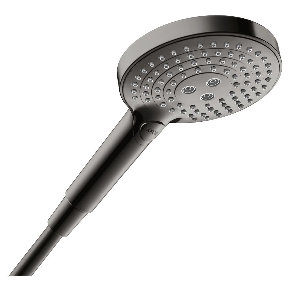 Pommeau de douche manuel AXOR Showersolutions 120 3jet - Chrome noir poli