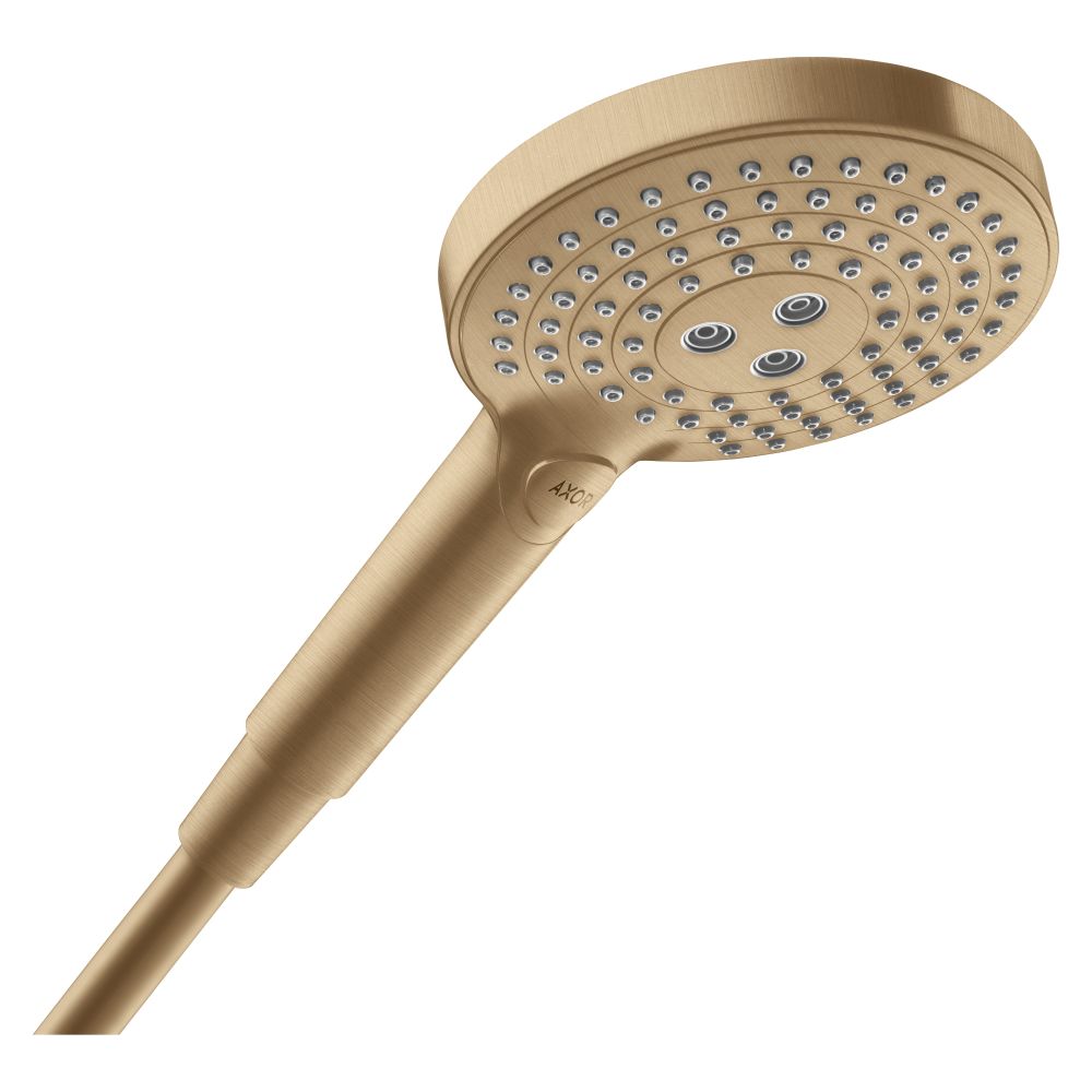 Pommeau de douche Hansgrohe AXOR ShowerSolutions 120 mm, 8 l/min, 3 jets EcoSmart, Bronze brossé