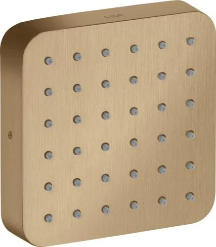 Vanne d'arrêt Hansgrohe AXOR Citterio E UP, 120x120 mm, softsquare, Bronze brossé