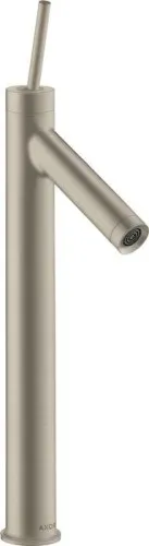 Mitigeur monocommande AXOR EH-WT-MI 250 STARCK DN 15 pour lavabo avec flexible - finition nickel brossé