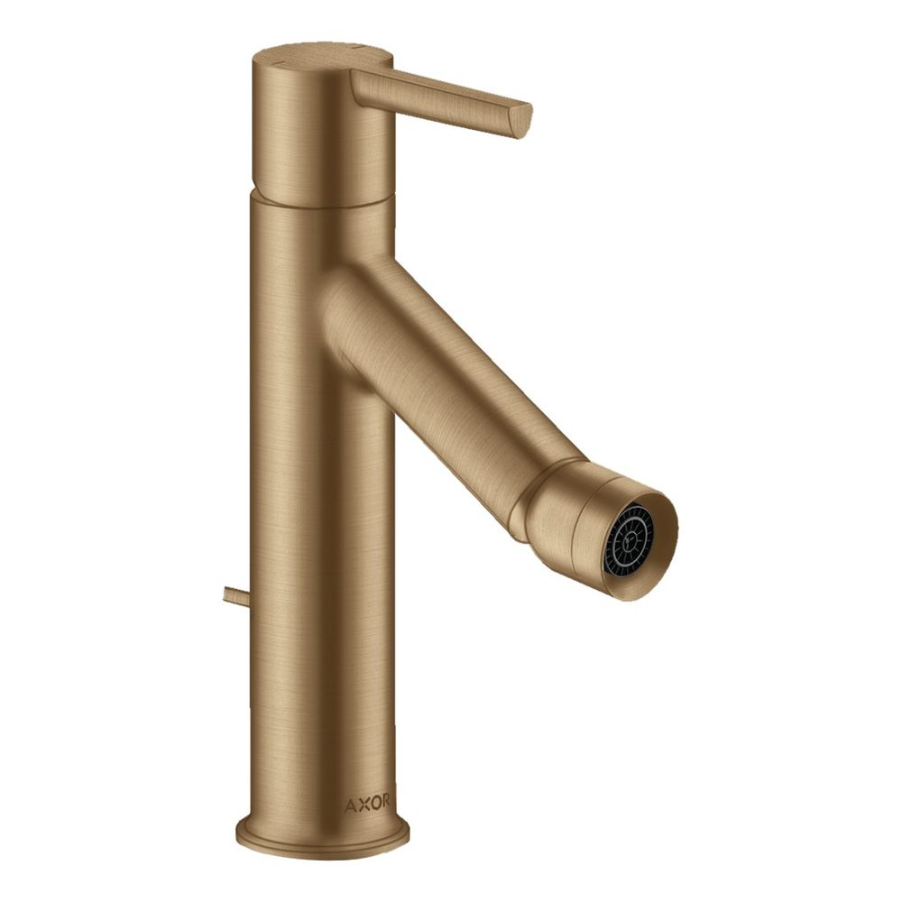 Mitigeur monocommande AXOR Starck Hansgrohe, 7,5 l/min, poignée à levier, évacuation à tige de traction, bronze brossé