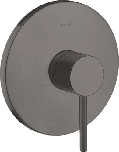 Mitigeur monocommande pour colonne de douche Axor Starck encastré, chrome noir brossé