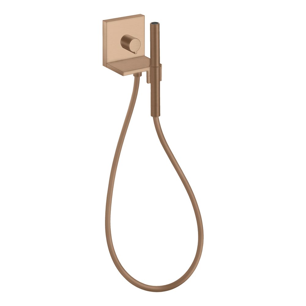 Module de douchette AXOR ShowerSolutions Hansgrohe, 120x120 mm, encastré, 14,5 l/min, carré, Brushed Red Gold
