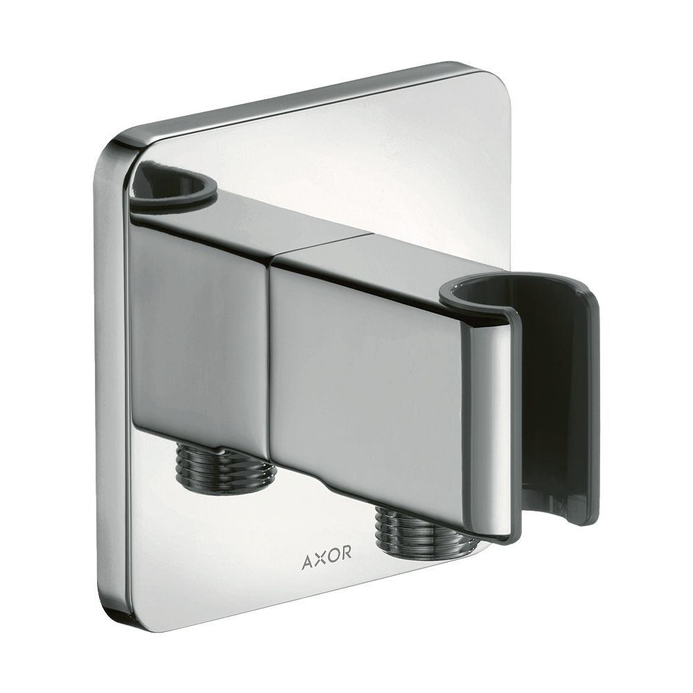 Unité de douche AXOR ShowerSolutions softsquare, support de pommeau, G 1/2", métal, laiton brossé