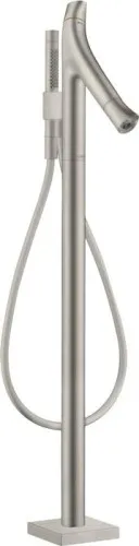Thermostat de bain AXOR STARCK ORGANIC DN 15 posé au sol, finition acier inoxydable