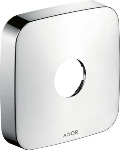Rosette de rallonge Axor 1 trou finition chrome noir brossé