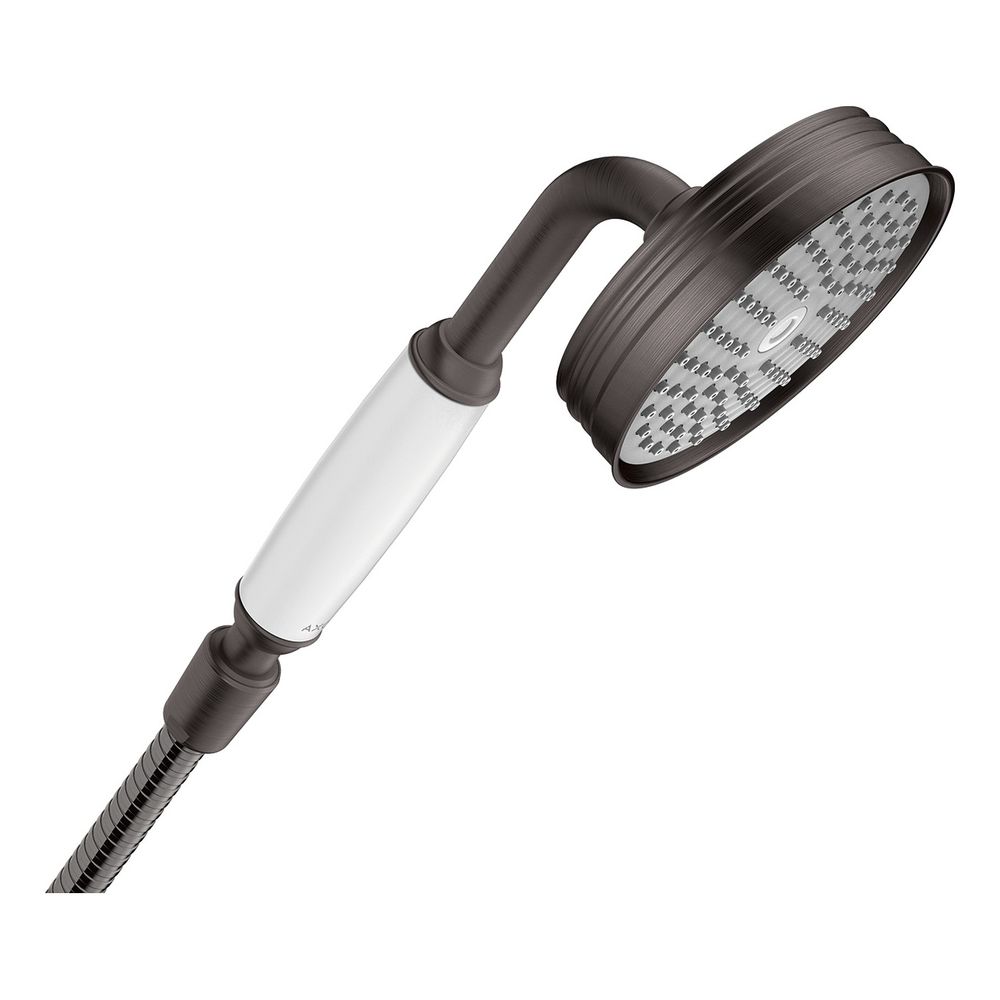 Pommeau de douche Hansgrohe AXOR Montreux 100 mm, 16 l/min, 1 jet, Chrome noir brossé