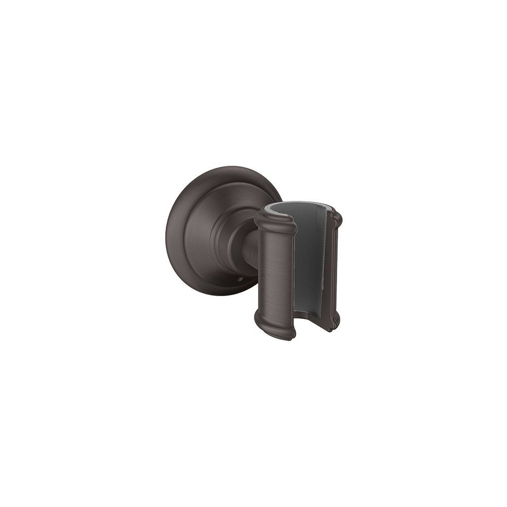 Support de pommeau de douche Hansgrohe AXOR Montreux, 68x68x84mm, métal, finition Brushed Black Chrome