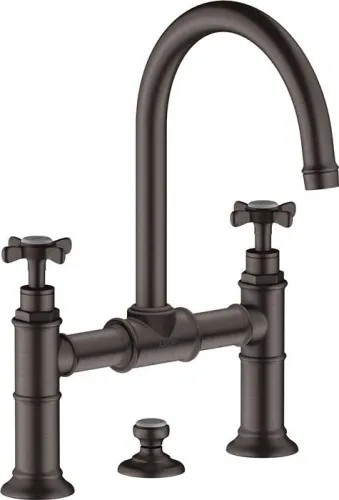 Axor Robinetterie mitigeuse 220 MONTREUX ZAG brossé noir chromé