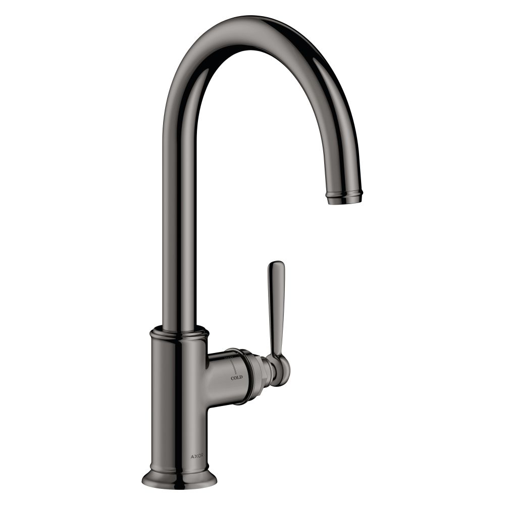 Hansgrohe AXOR Montreux Mitigeur de cuisine monocommande 260mm, 11l/min, bec orientable, Chrome noir poli