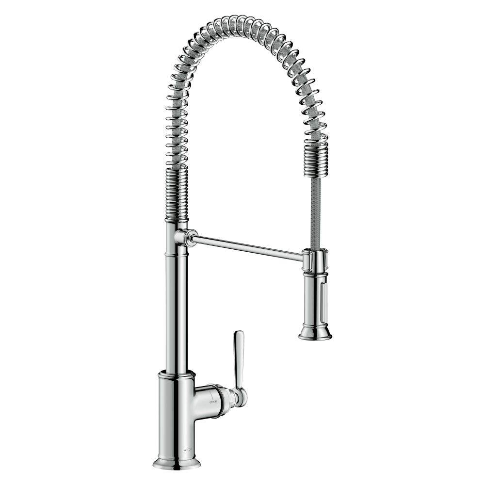 Mitigeur de cuisine AXOR Montreux monocommande 210 mm, 11 l/min, Semi-Pro, finition or brossé
