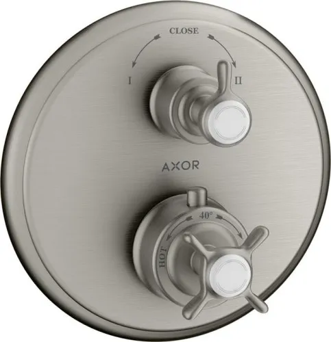 Axor Thermostat MONTREUX UP m Robinet mit Ab-/Umstellventil acier inoxydable