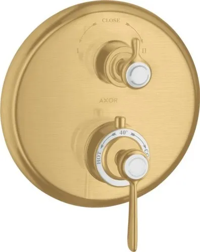 Axor Thermostat MONTREUX UP m Robinet mit Ab-/Umstellventil et levier doré