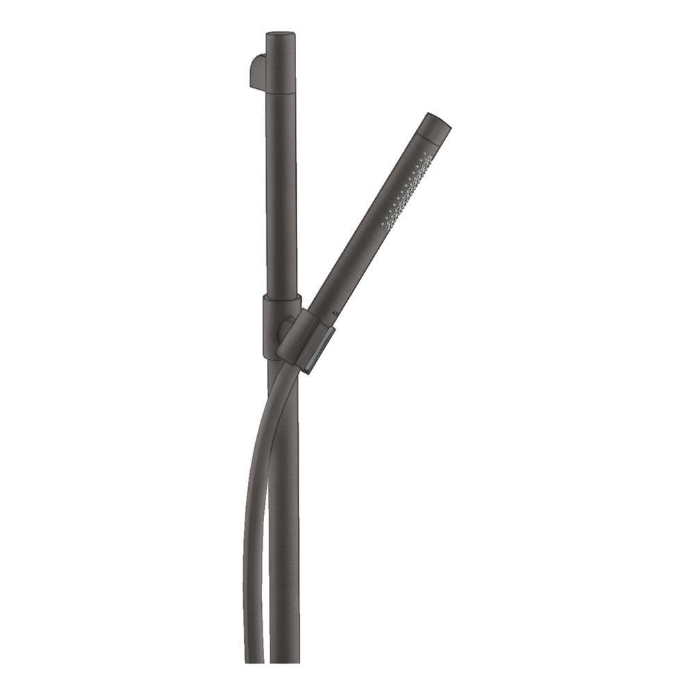 Set de douche AXOR STARCK noir brossé chromé avec pommeau de douche à main AXOR 2jet