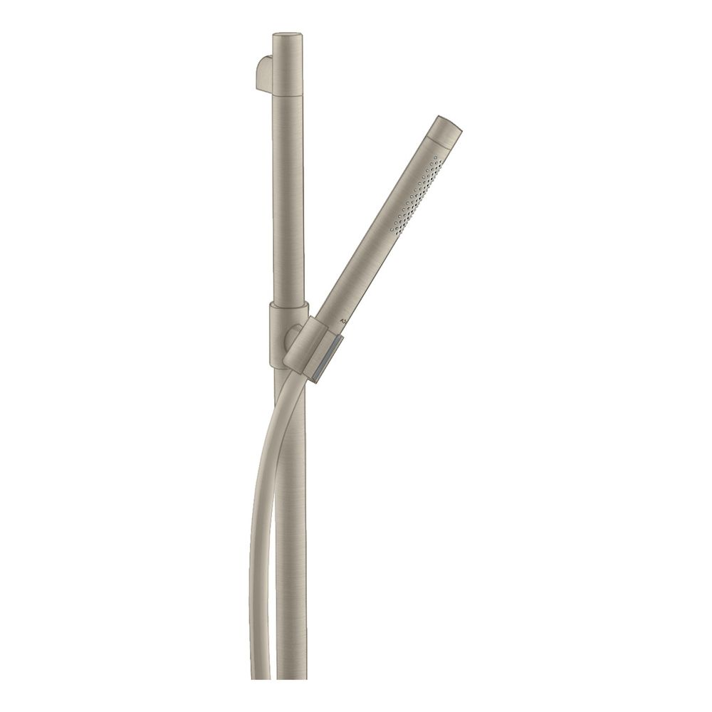 Set de douche Hansgrohe AXOR Starck, 14,5 l/min, 90 cm, pommeau de douche à main 2 jets, finition brossé nickel
