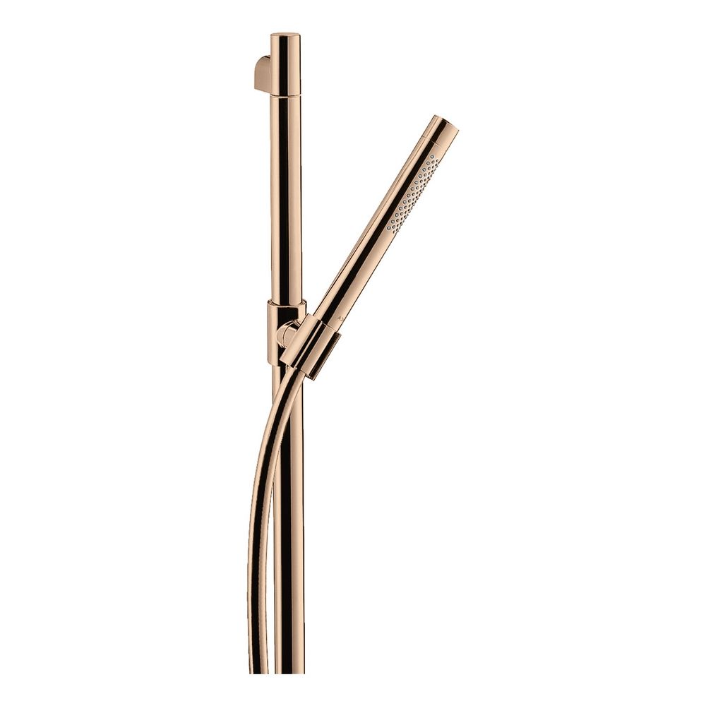 Pommeau de douche Hansgrohe AXOR Starck, 14,5 l/min, tige de 90 cm, pommeau 2 jets, or rouge poli