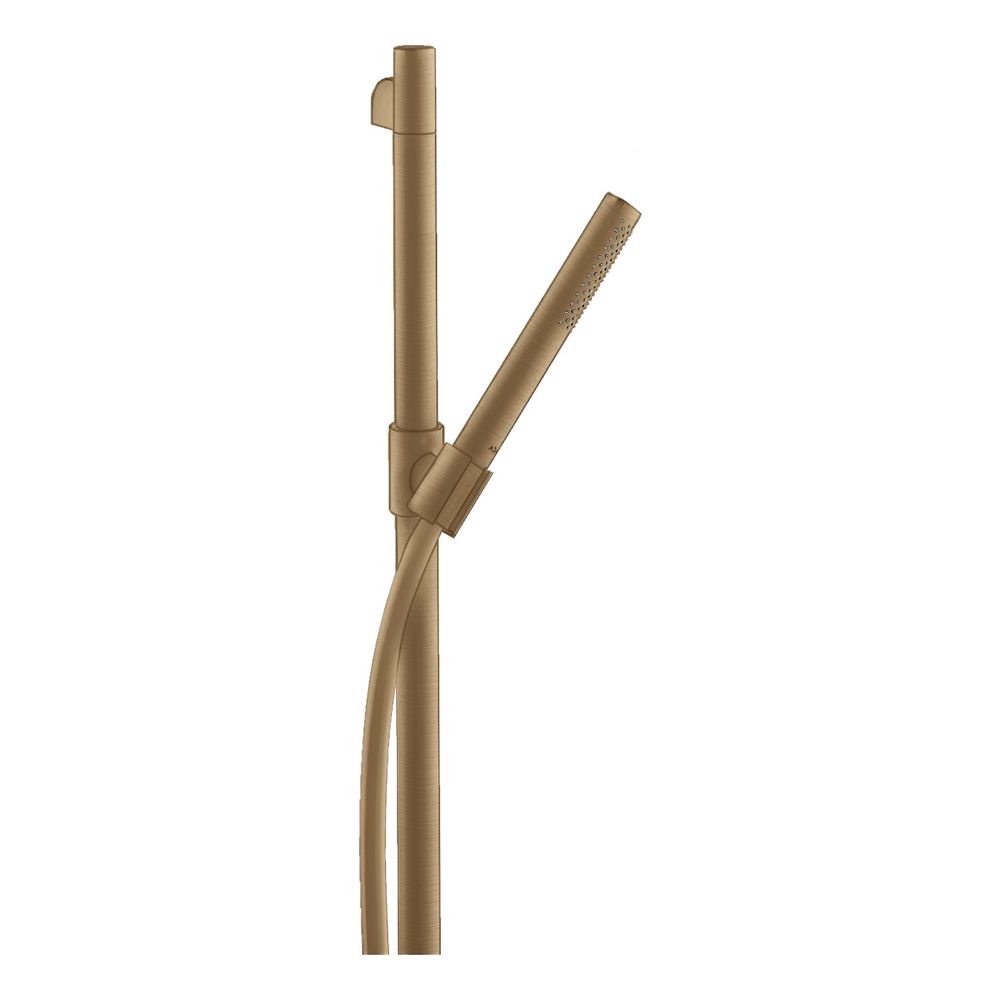 Set de douche AXOR STARCK bronze brossé avec pommeau de douche à main AXOR 1jet