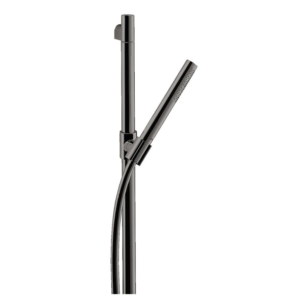 Hansgrohe AXOR Starck - Kit de douche, 8 l/min, 90 cm, pommeau de douche à main 1jet EcoSmart, finition Chrome Noir poli
