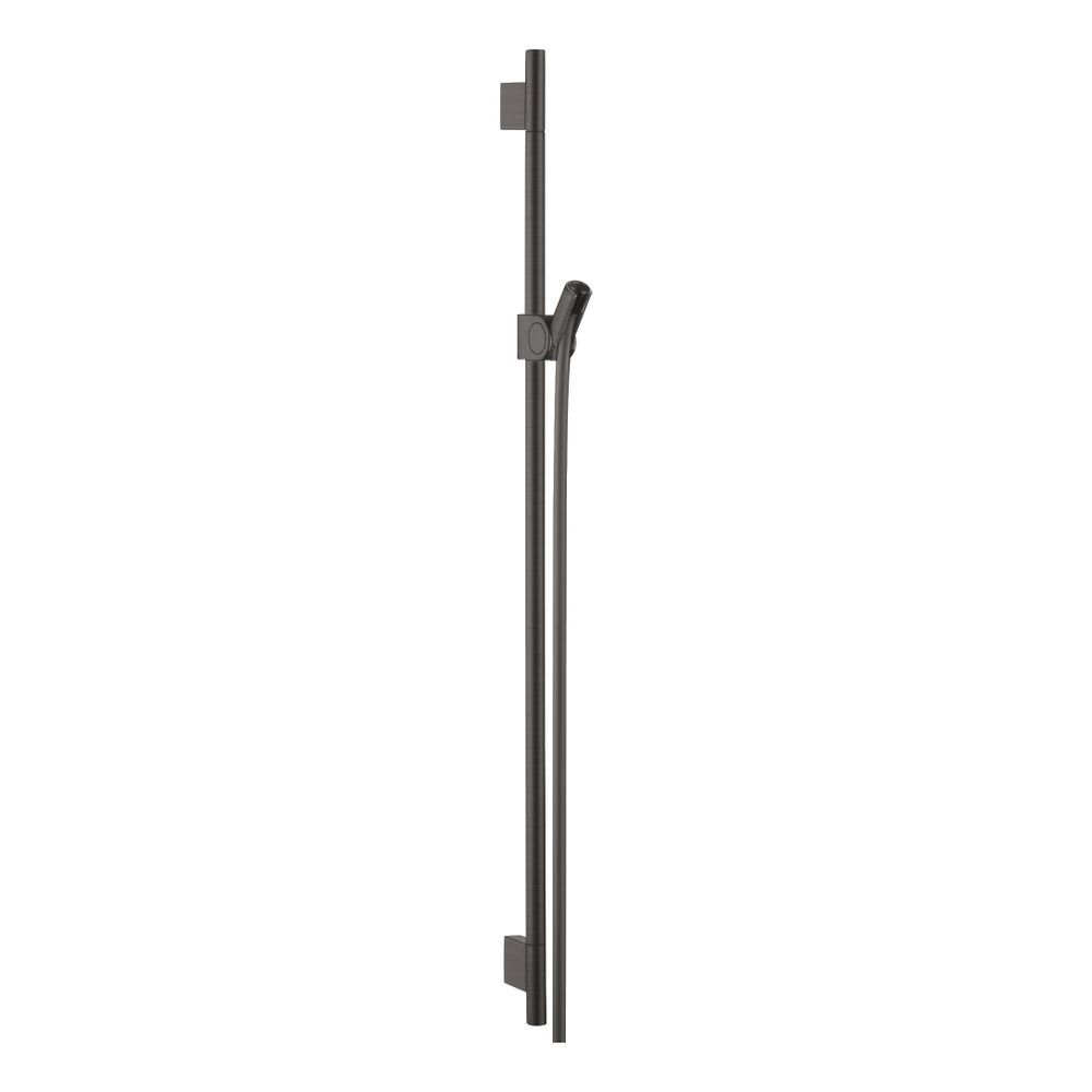 Hansgrohe AXOR Uno barre de douchette 90 cm, flexible de douche 160 cm, Chrome brossé noir