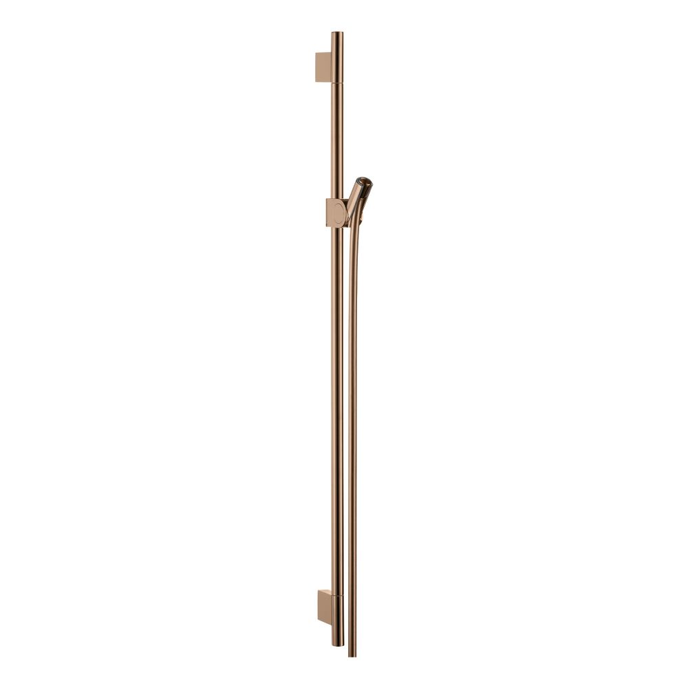 Hansgrohe AXOR Uno barre de douchette 90 cm, flexible de douche 160 cm, Rouge or poli
