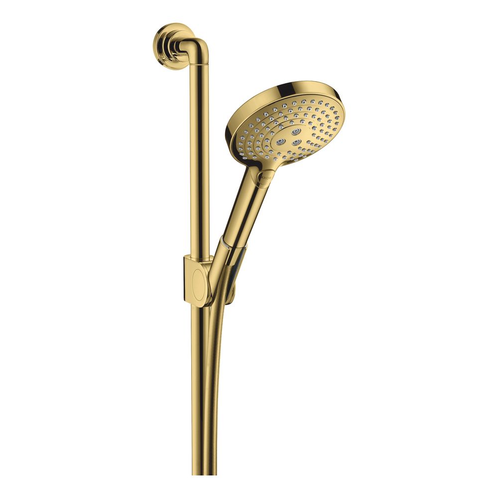Hansgrohe AXOR Set de douche Citterio 900mm, pommeau 120mm, 3 jets, 15l/min, Optique Or poli