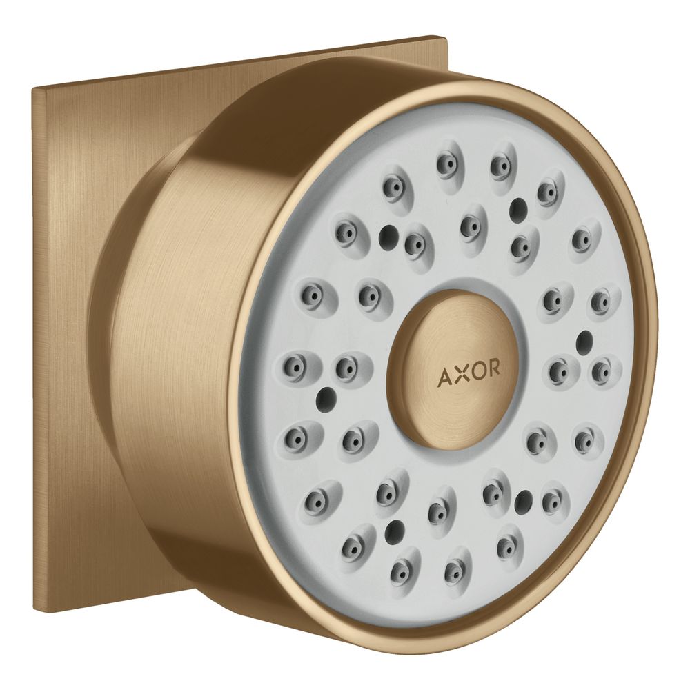 Axor Douchette latérale 1jet DN 15, rosace carrée bronze brossé