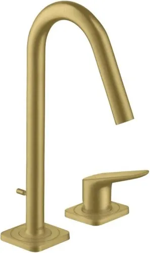 Axor mitigeur 2 voies pour lavabo 160 Citterio M DN 15 filetage mâle avec bec 1 1/4Z laiton brossé
