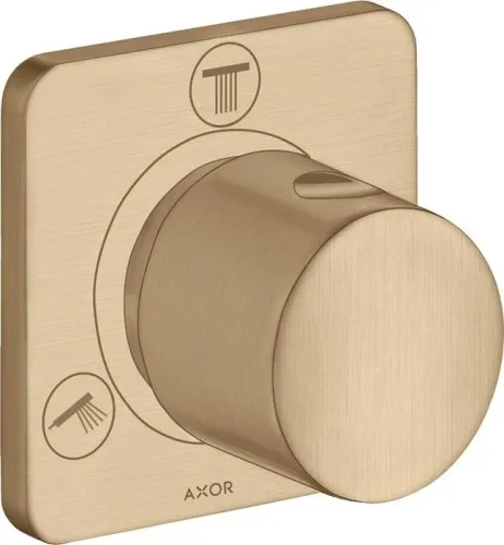 Vanne d'arrêt et de commutation Axor Citterio M Trio/Quattro encastrée - Bronze brossé