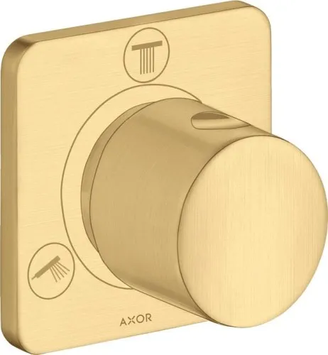 Axor Vanne d'arrêt et de commutation CITTERIO M T/Q encastrée finition or brossé