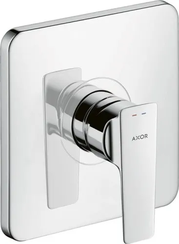 Mélangeur monocommande de douche AXOR CITTERIO E, encastré, finition acier inoxydable