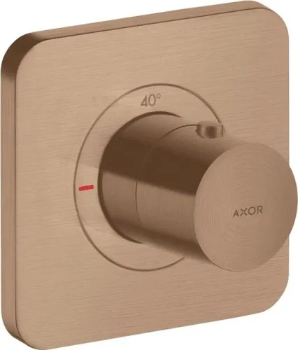 Module thermostatique Axor Citterio E DN 20, encastré 12x12 finition or rouge