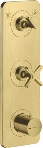 Module thermostatique AXOR Citterio E DN 20, encastré 38x12 laiton brossé