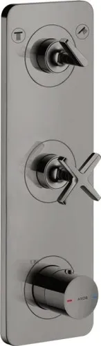 Module thermostatique Axor Citterio E DN 20 encastré 38x12 chrome noir poli