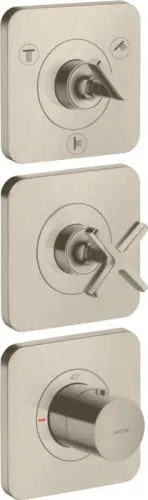 Module thermostatique Axor Citterio E DN 20, encastré 38x12 nickel brossé